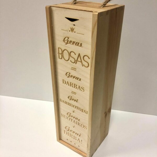 vyno dėžė bosui